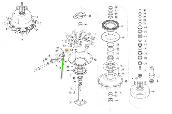 57700410 rotor rulman bağlantı dökümü